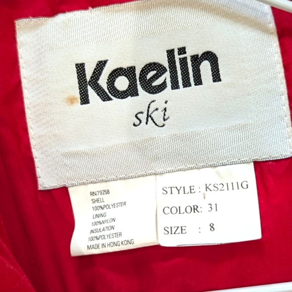 Kaelin Vintage Ski Red jacket 8 - Picture 3 of 8